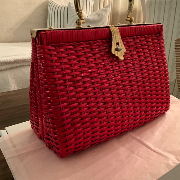 Vintage Hand Made Red Purse - Picture 2 of 11